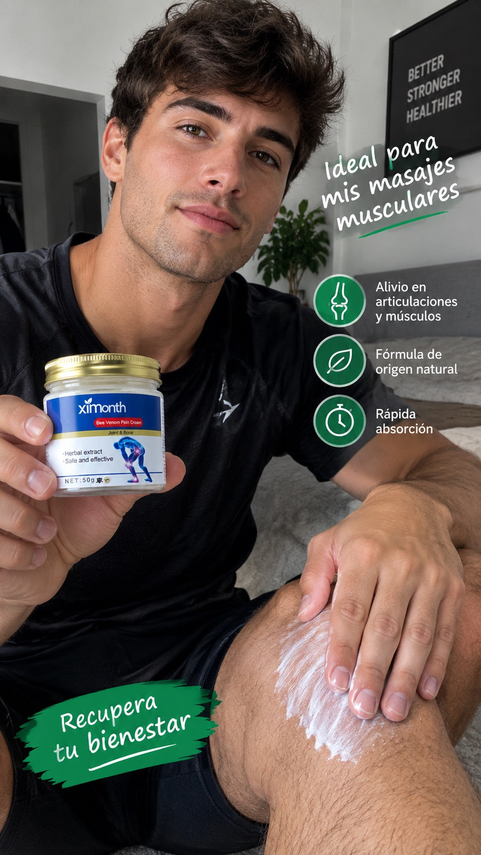 Crema de Veneno de Abeja — Alivio Muscular y Articular Natural